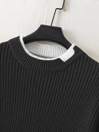 R&B | Überdimensionierter Strickpullover Acryl Lässig und Warm