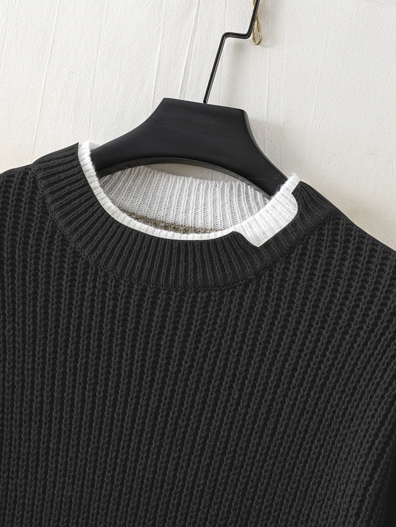 R&B | Überdimensionierter Strickpullover Acryl Lässig und Warm