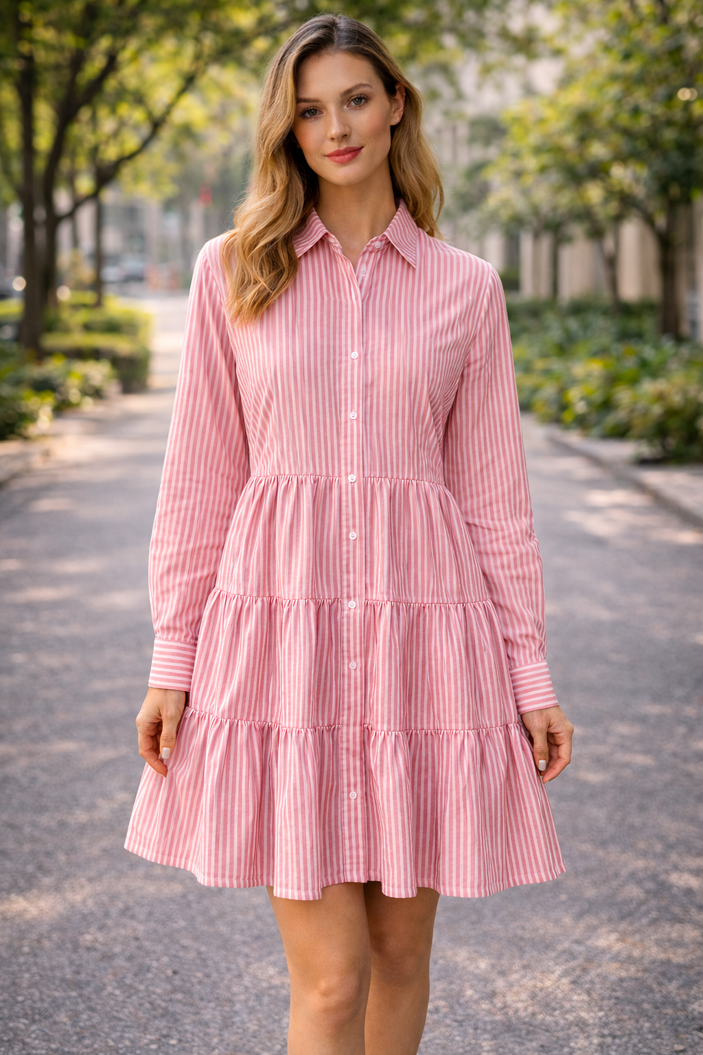Breezy Chic Sommer Damen kleid