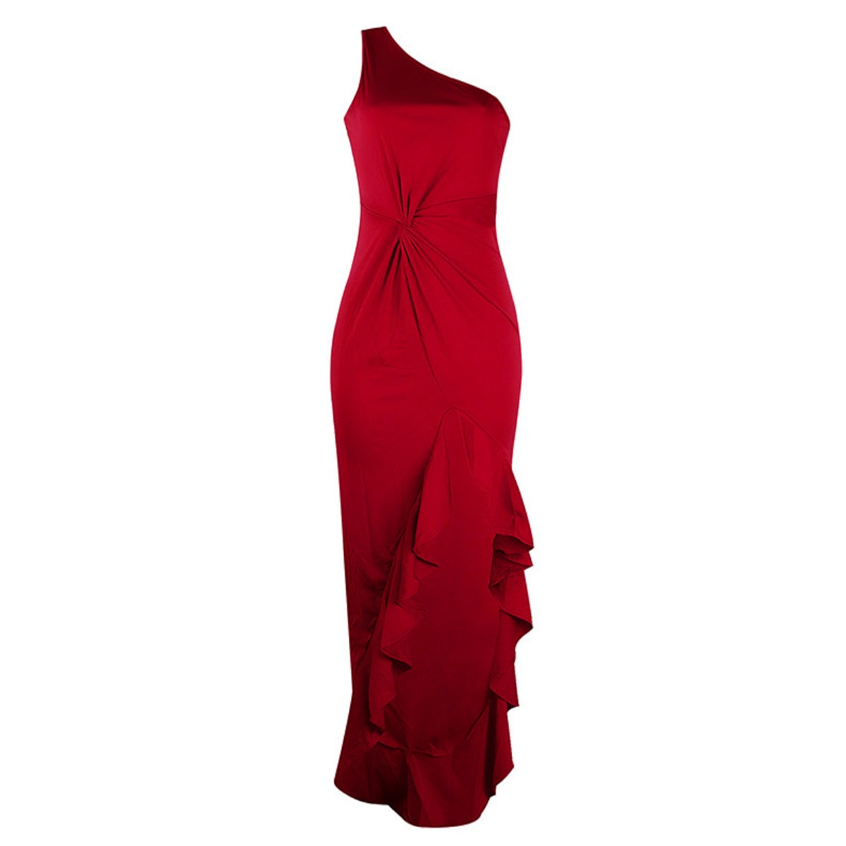 R&B | Swing-Kleid mit geteiltem Rüschensaum