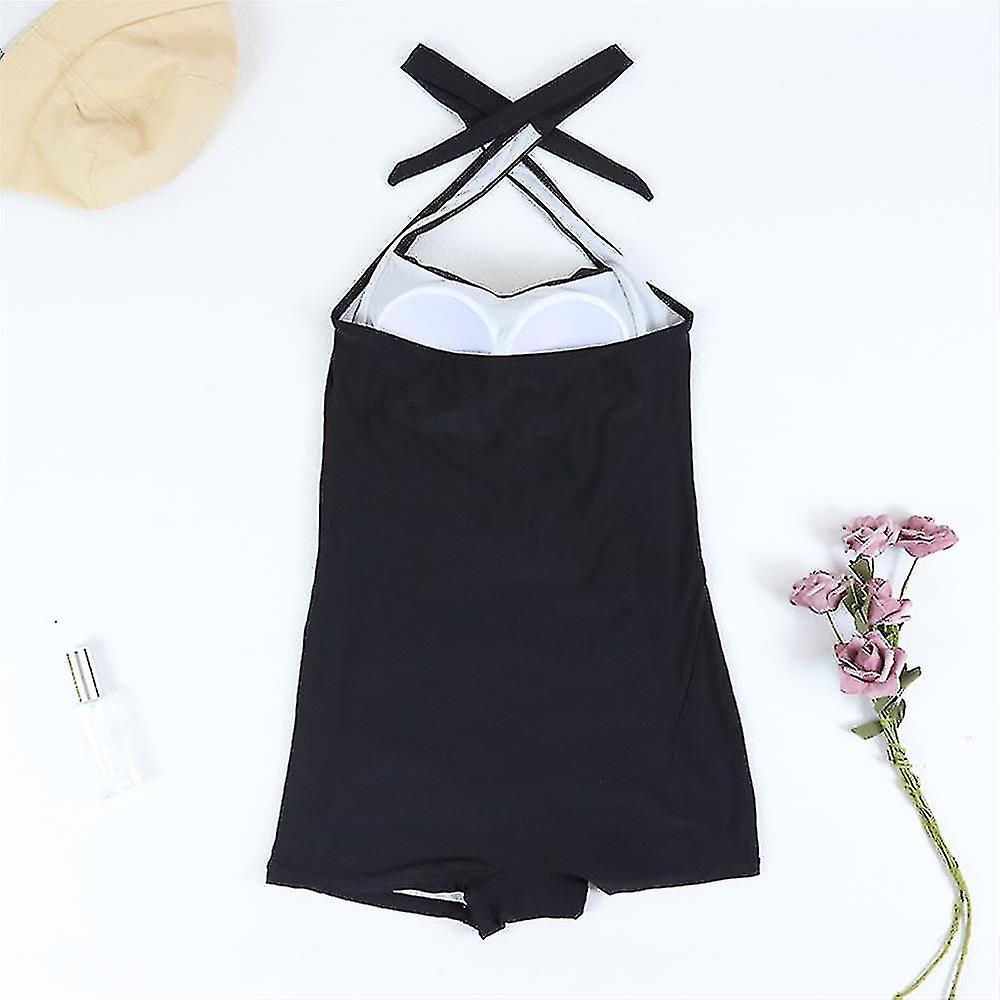 R&B | Damen Boyleg Badeanzug mit Halterneck & Figurformender Passform