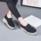 Damen Slip-On Mokassins mit bequemer Sohle und eleganter Oberflächenstruktur