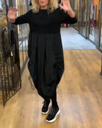 R&B | Patchwork Kleid mit Kordelzug