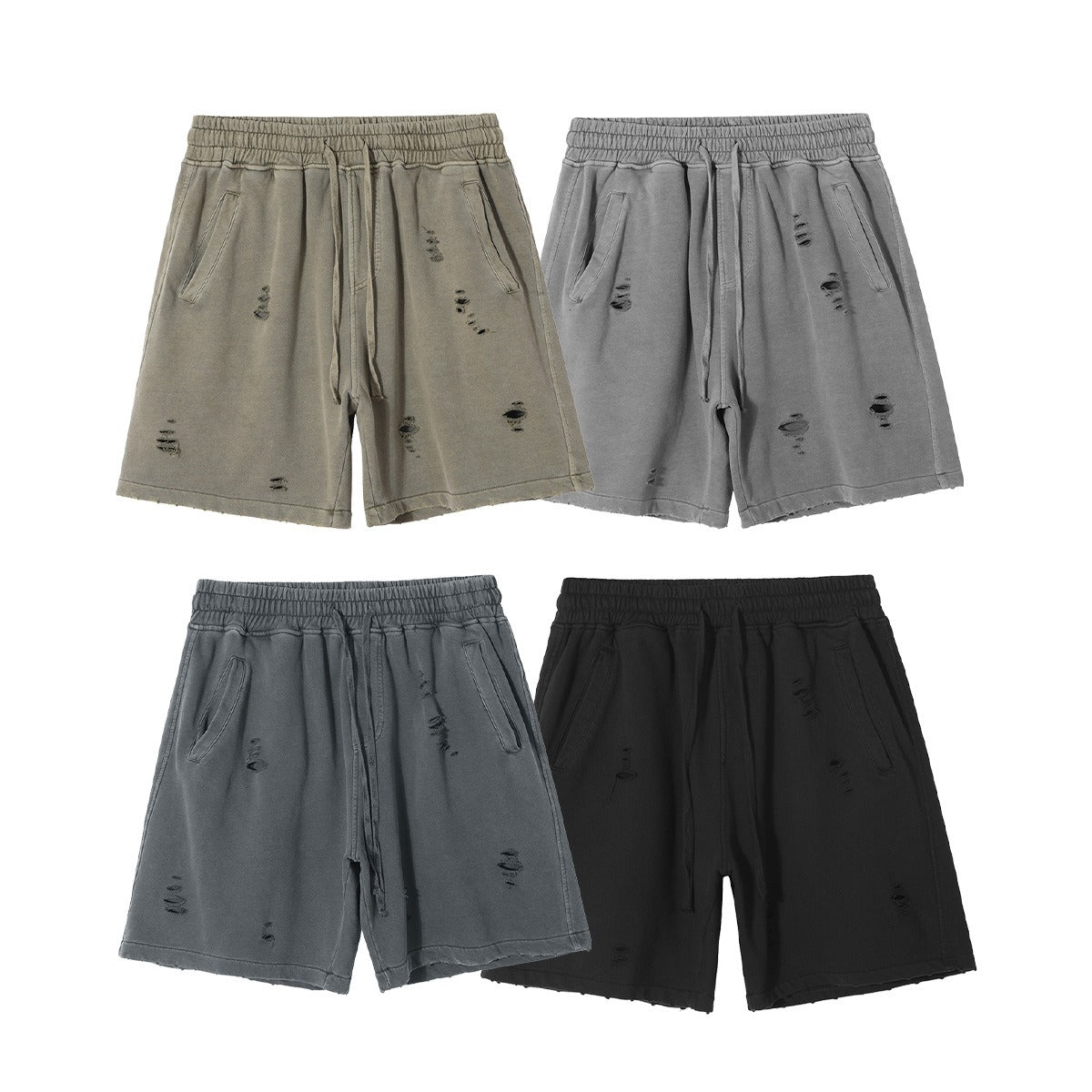 R&B | High Street Wind Schweres Waschwasser Alte Lose Shorts