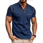 R&B | Kurzärmeliges Henley-Hemd