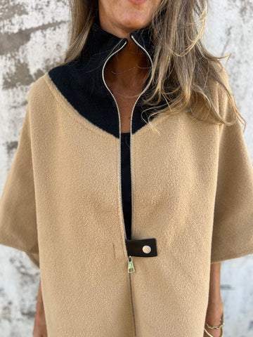 R&B | Lässige Jacke mit hohem Kragen
