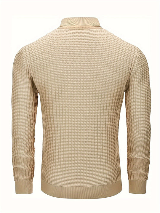 R&B | Rollkragenpullover Waffelstrick Polyester-mix