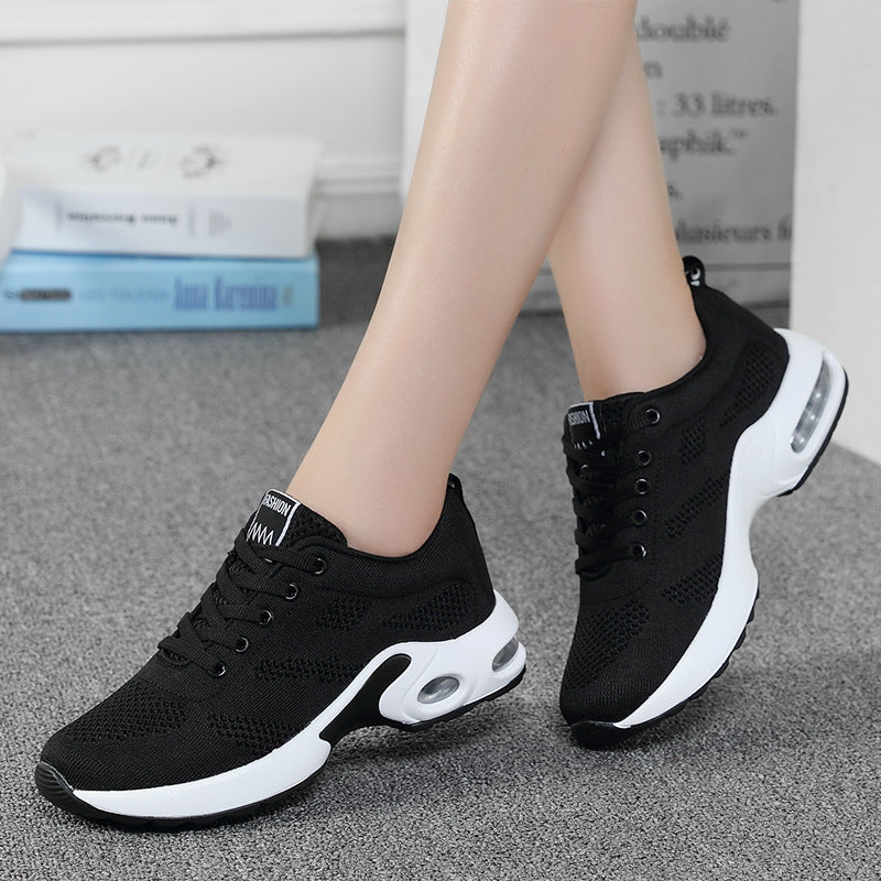 Damen nan atmungsaktive Strick-Laufschuhe mit Luftpolster und stoßabsorbierender Sohle R&B