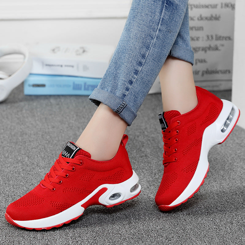 Damen nan atmungsaktive Strick-Laufschuhe mit Luftpolster und stoßabsorbierender Sohle R&B
