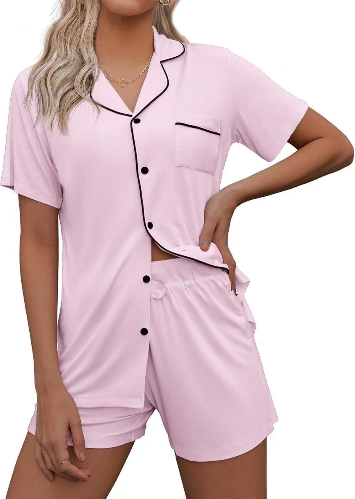 R&B | Strickjacke Revers Loungewear Set