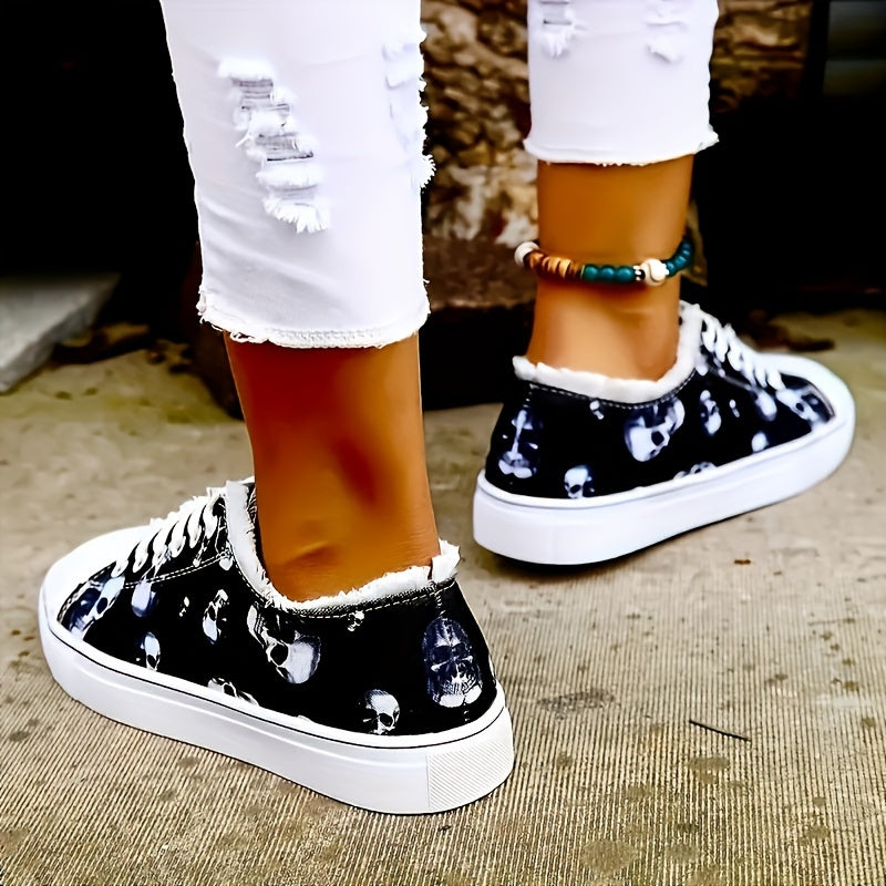 Turnschuhe Mit Totenkopfdruck Luna R&B