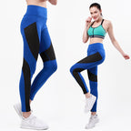 Damen Sportliche Leggings mit atmungsaktiven Mesh-Einsätzen und hohem Bund