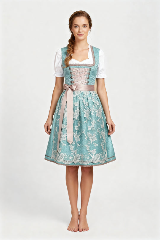 R&B | Einzigartige Damen Tracht mit Schürze Perfekt für Oktoberfest