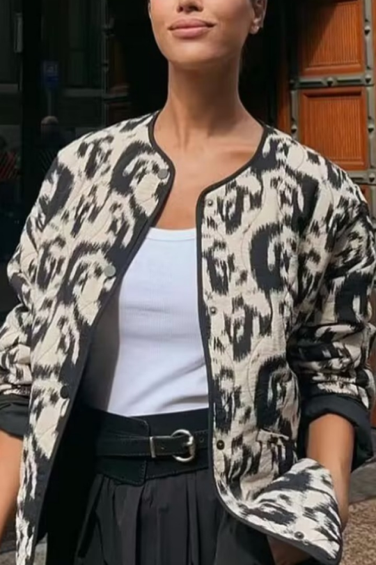 R&B | Tierdruck Baumwolljacke