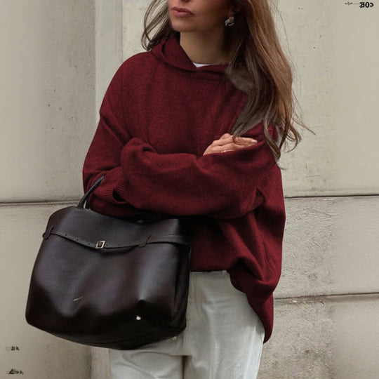 R&B | Strickpullover mit Rundhalsausschnitt