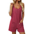 R&B | Gestrickte Latzhose mit Twist-Streifen