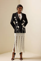 R&B | Kontrast Langarm Blazer Jacke