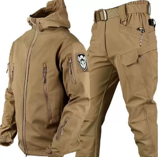 R&B Herren Outdoor-Set mit Kapuzenjacke und Cargohose