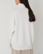 R&B | Eleganter Oversized Damen Rollkragenpullover Aus Baumwolle