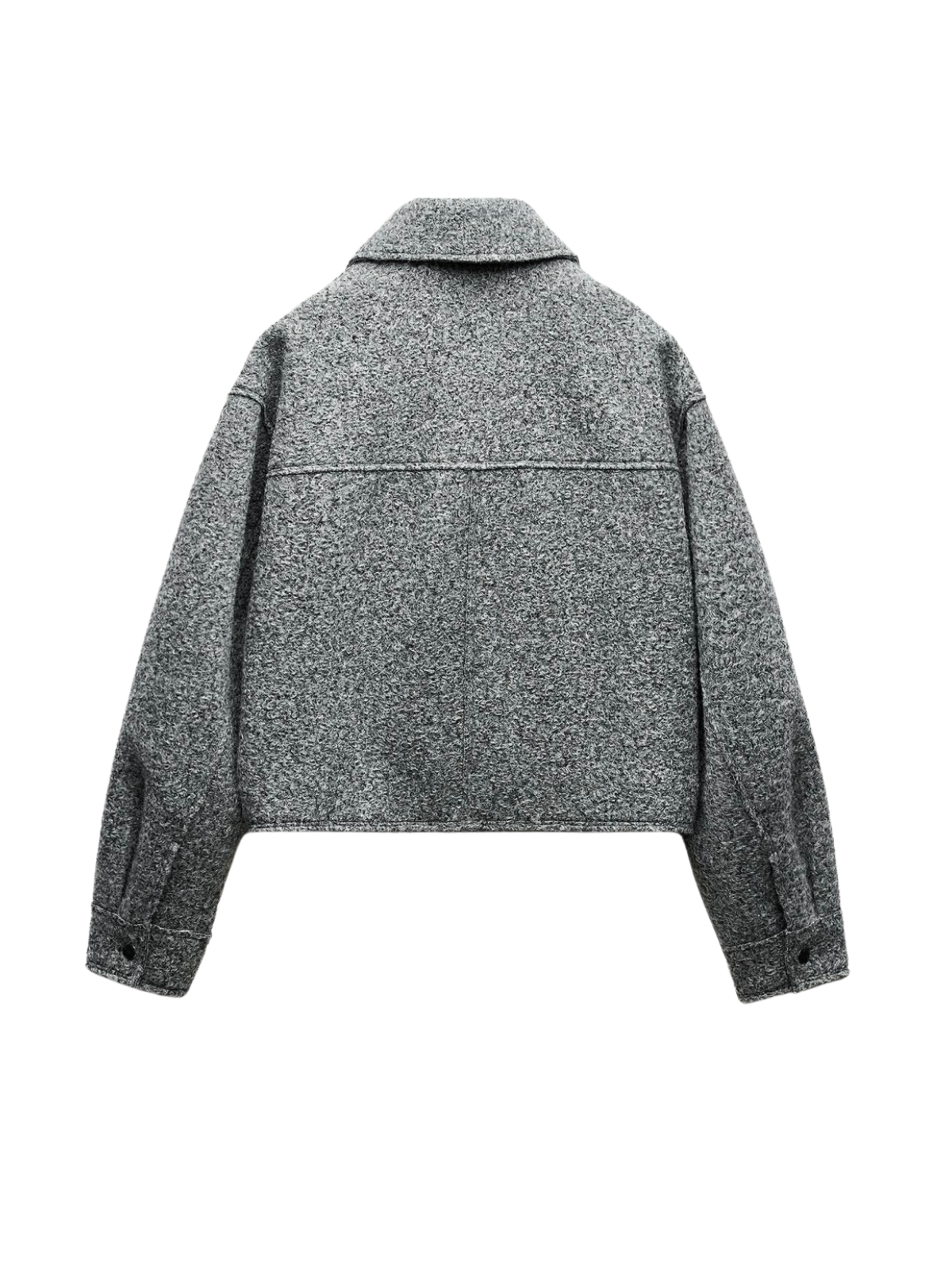 R&B | Stil Bouclé Graue Jacke