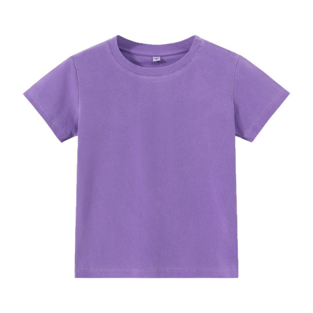 R&B | Schillerndes altes kurzes T-Shirt mit Färbung