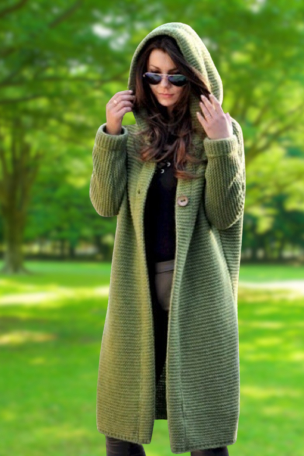 R&B | Elegante Lange Strickjacke