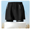 R&B | Doppellagige Herren Sport Fitness Anti-Peinlichkeit Strandhose