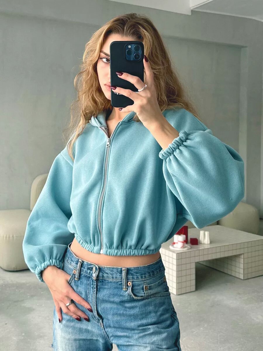 R&B | Lässig, Leicht, Kurze Sport Hoodie Jacke