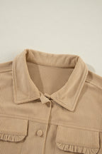 R&B | Cordurahemdjacke mit Rüschendetails Baumwollmischung Elegant und Modern