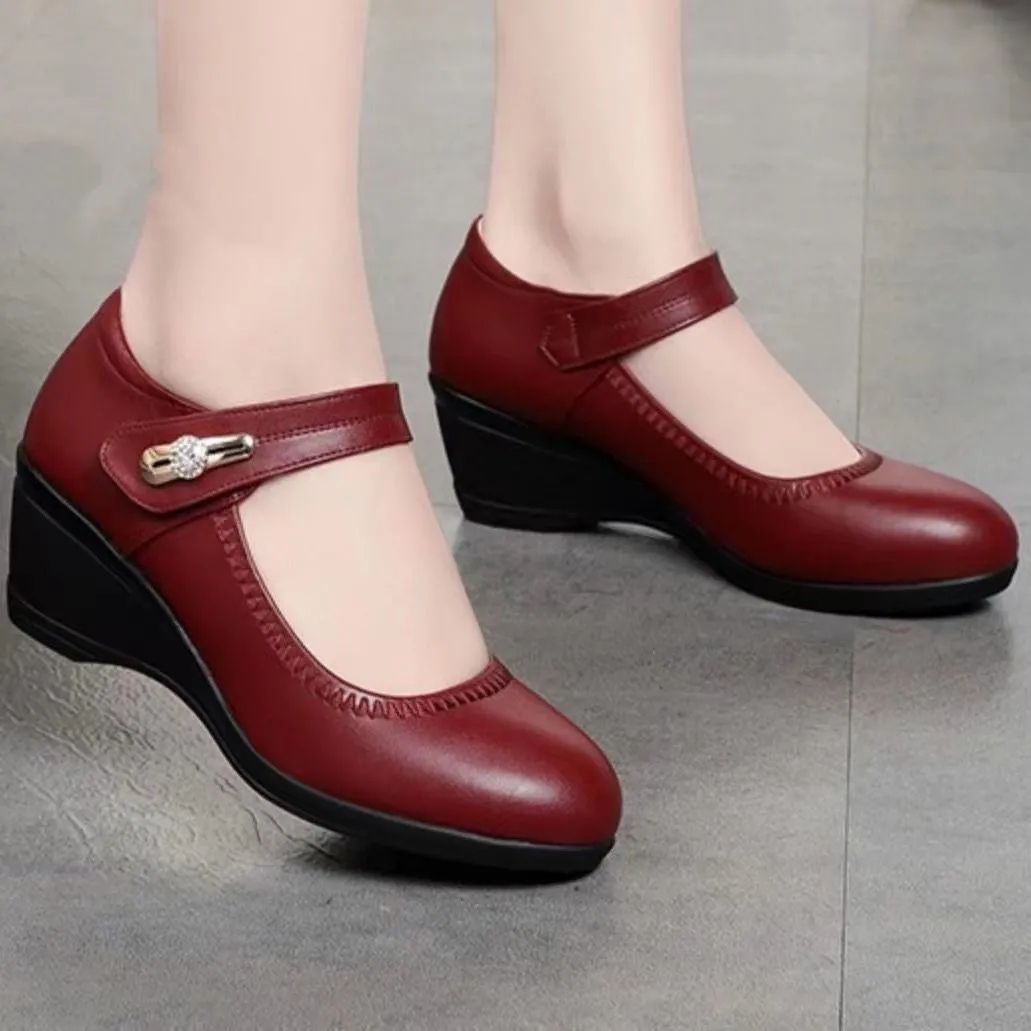 Elegante Weiche Lederschuhe mit Absatz R&B R&B