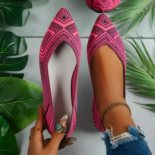 Laura | Flache Schuhe für Frauen aus Strick R&B