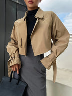 R&B | Stylischer Crop Trenchcoat - Bequem & Elegant