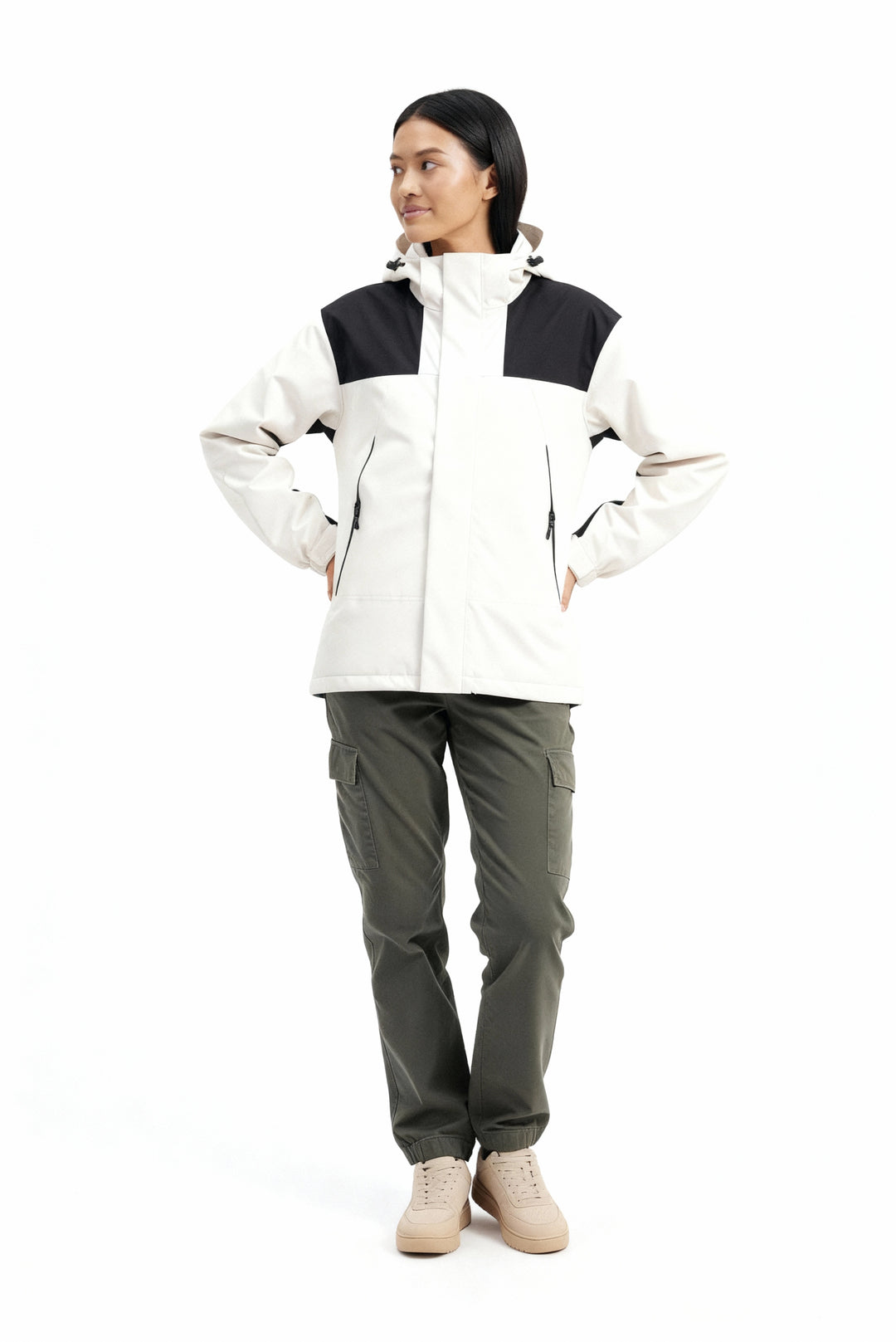 Damen Fleece 3-in-1 Winterjacke mit Kapuze & Wärmefunktion | R&B