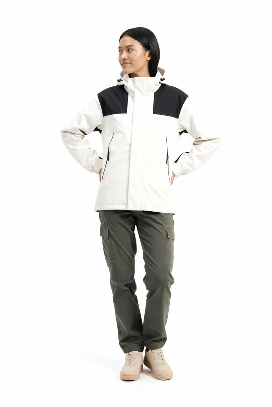 Damen Fleece 3-in-1 Winterjacke mit Kapuze & Wärmefunktion | R&B