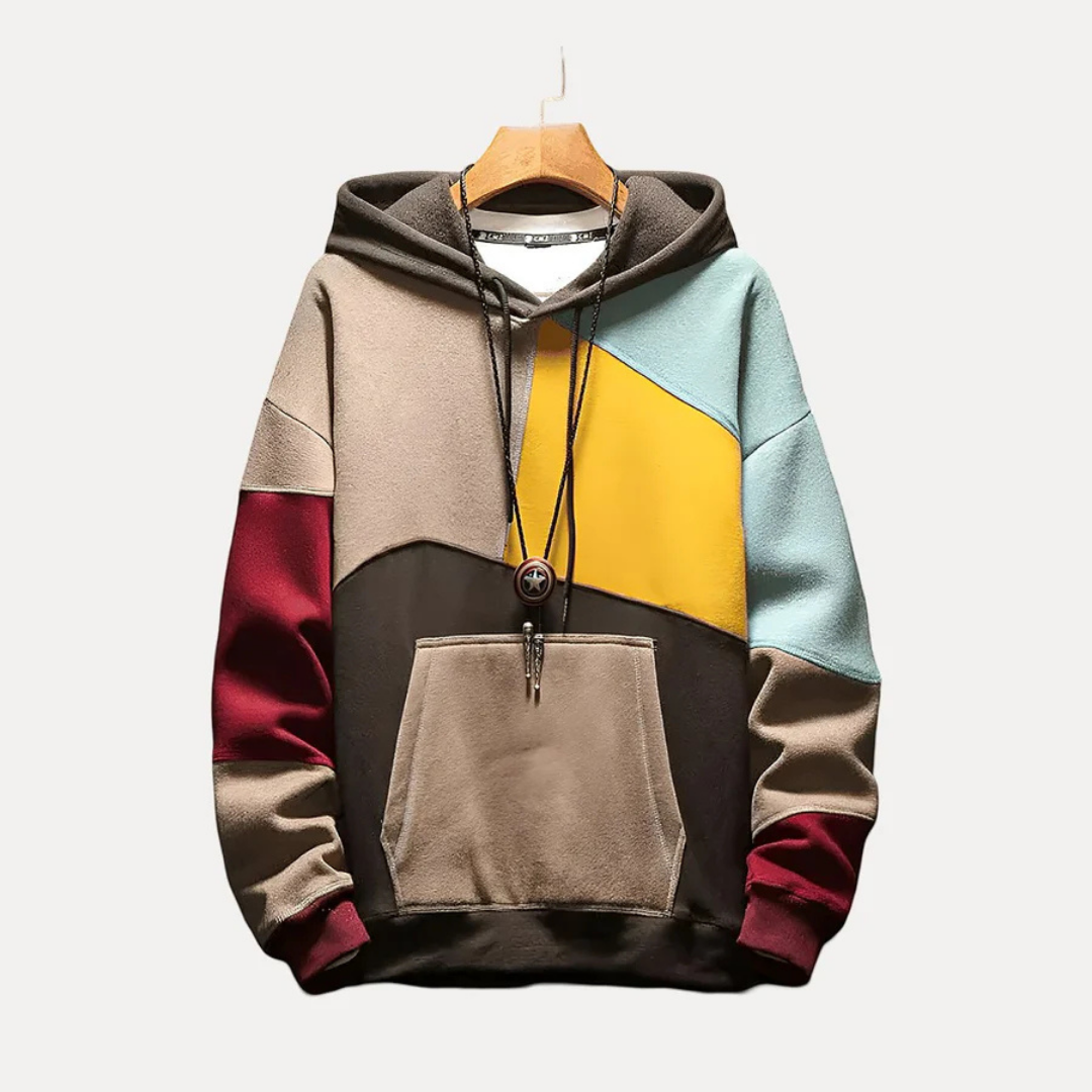 R&B | Herren Hoodie mit Strick- & Druckdesign