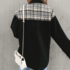 R&B | Stylische Karierte Jacke mit Klassischem Kragen für Frauen