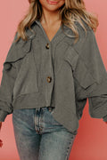 R&B | Hemdjacke Aus Rippstoff Baumwollmischung Lässig und Stilvoll
