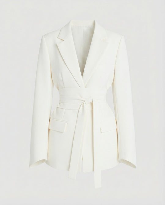 Taillierter Gürtel Blazer Damen | R&B