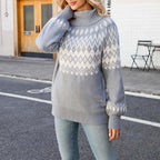 R&B | Geometrischer Strickpullover Mit Eleganter Struktur