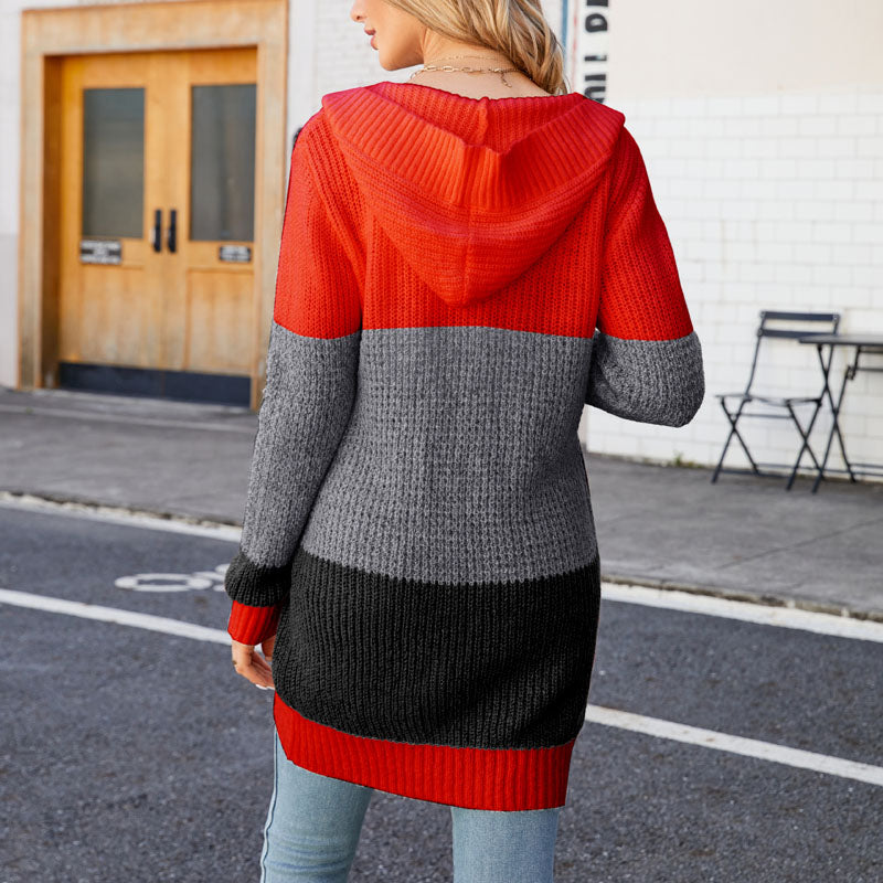 R&B | Farbblock Strickjacke