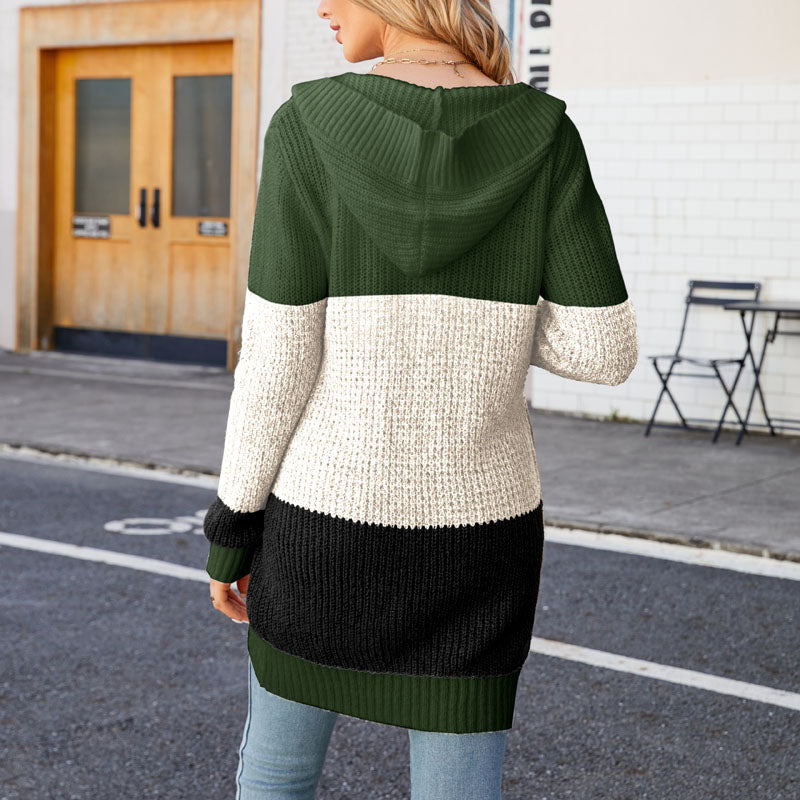 R&B | Farbblock Strickjacke