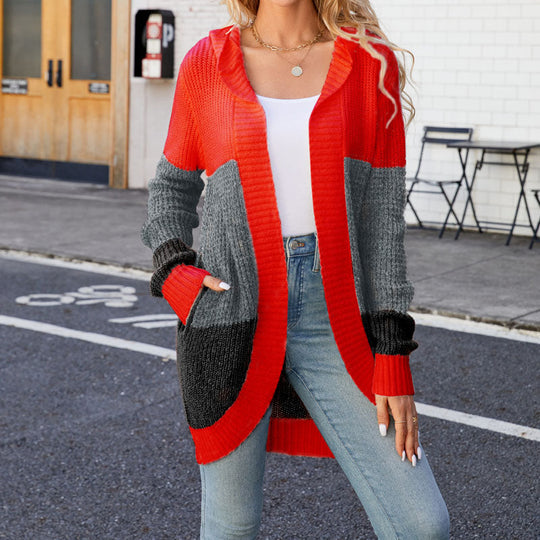 R&B | Farbblock Strickjacke