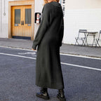 R&B | Einfarbige Lange Strickjacke