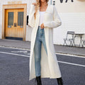 R&B | Einfarbige Lange Strickjacke