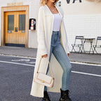 R&B | Einfarbige Lange Strickjacke