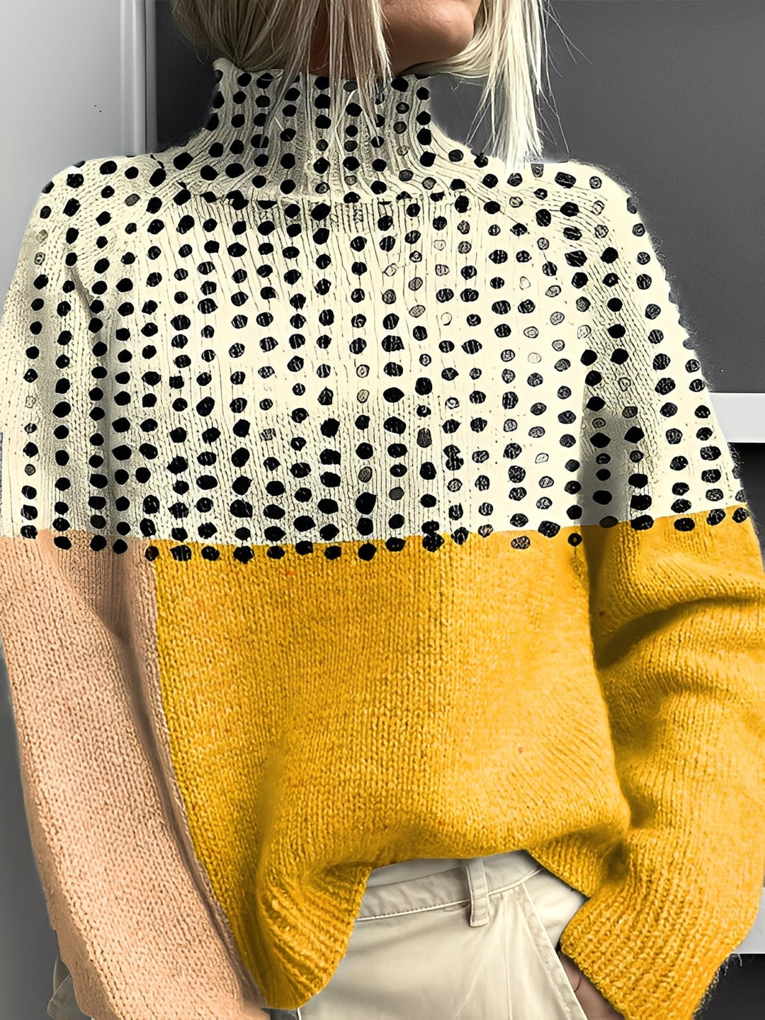 R&B | Moderne, Lebendige Damen-Rollkragenpullover