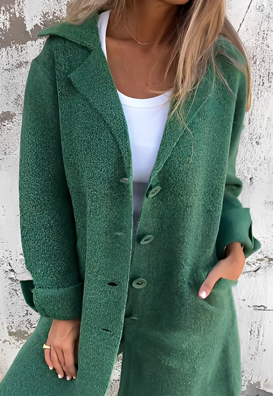 R&B | Lässiger langer Strickmantel für Frauen