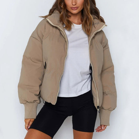 R&B | Kurze Pufferjacke mit Reißverschluss - Reißverschluss