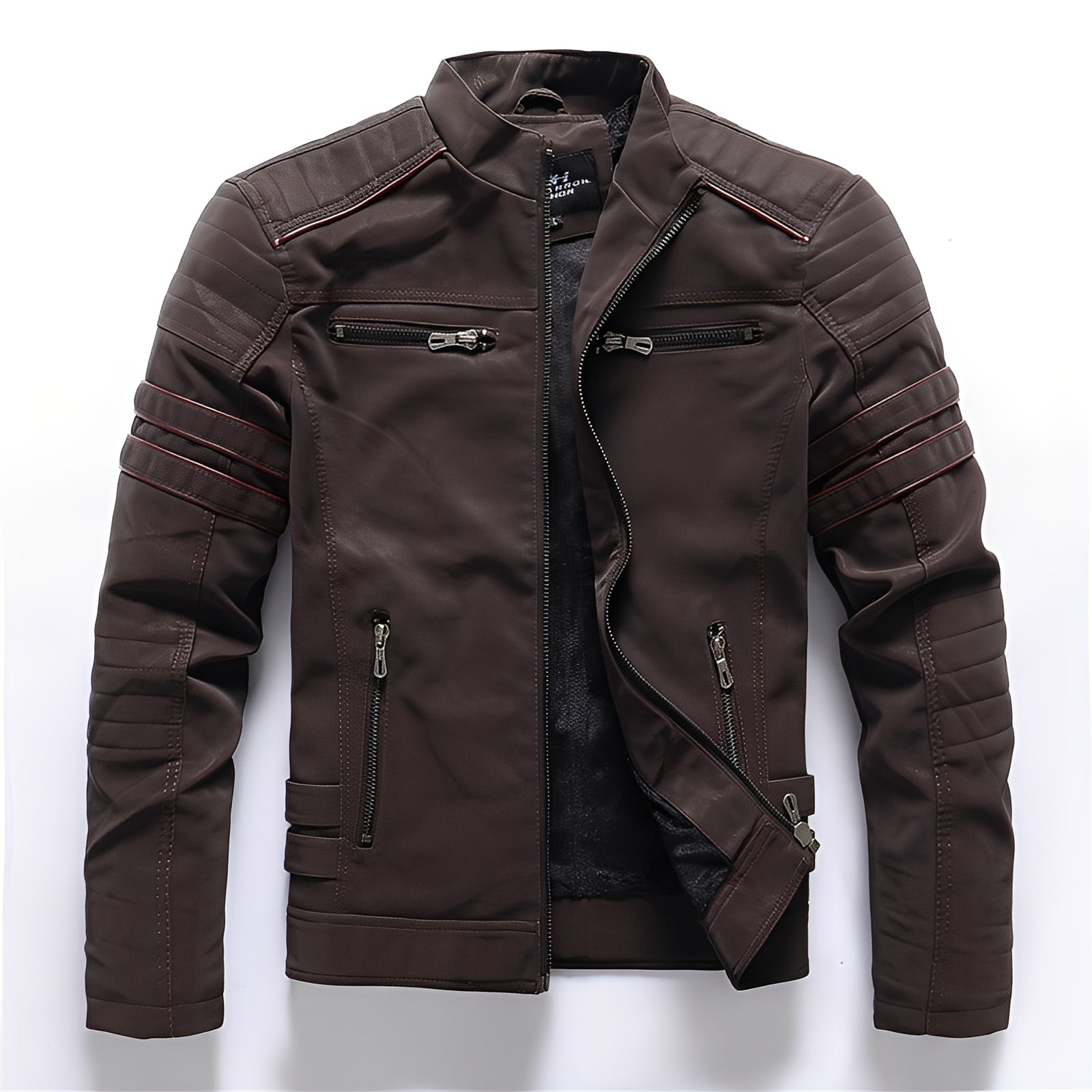 R&B | Stylische Motorrad Vegan-Lederjacke für Herren