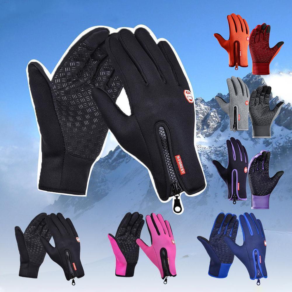 R&B - Winddichte Touchscreens Thermohandschuhe, (2er-Pack)
